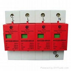 380V 60KA three phase lightning protection(remote signal for your choice)