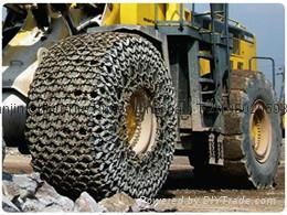 Mining tire protection chains