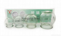 Glass cupping set