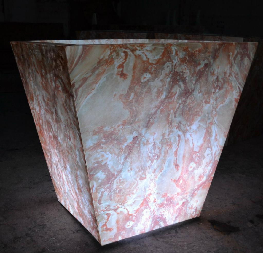 led marble flower pot 4