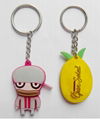 Factory fashion silicone,key chains 1