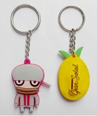 Factory fashion silicone,key chains