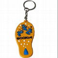 Factory fashion silicone,key chains 4