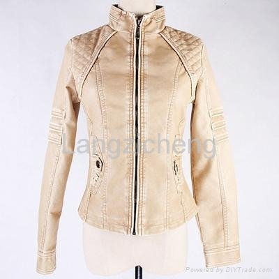 PU Leather Jacket for Lady