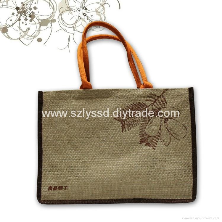 Professional Design Recycle Jute Shopping Bag with Stuffly Handle