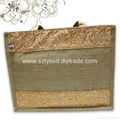 Leather Hand Promotional 100% Nature Hemp Bag 3