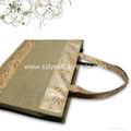 Leather Hand Promotional 100% Nature Hemp Bag 4