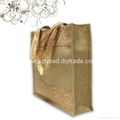 Leather Hand Promotional 100% Nature Hemp Bag 5