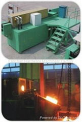 Copper extruding and heating furnace(preheat+holding furnace)