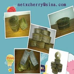 coil screw nail for wooden pallet in nail gun 
