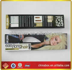 New design hair extension packaging box