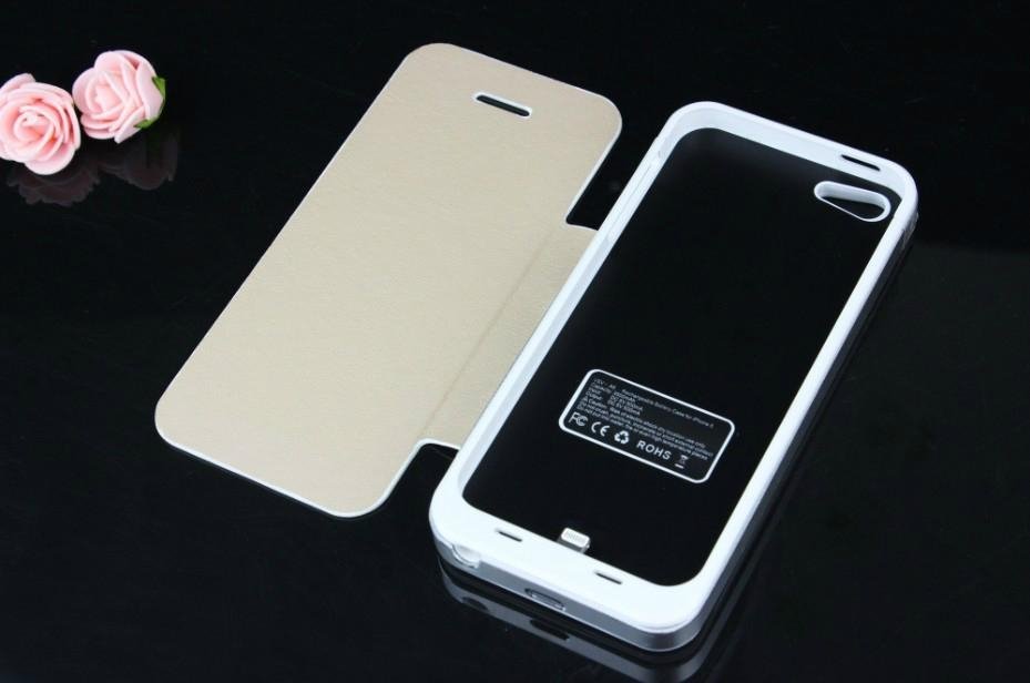 Most Popular 3500mah Battery Case for Iphone 5 Highly Protective Metal Case  4
