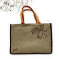 Hot stamping printing jute handbag  2