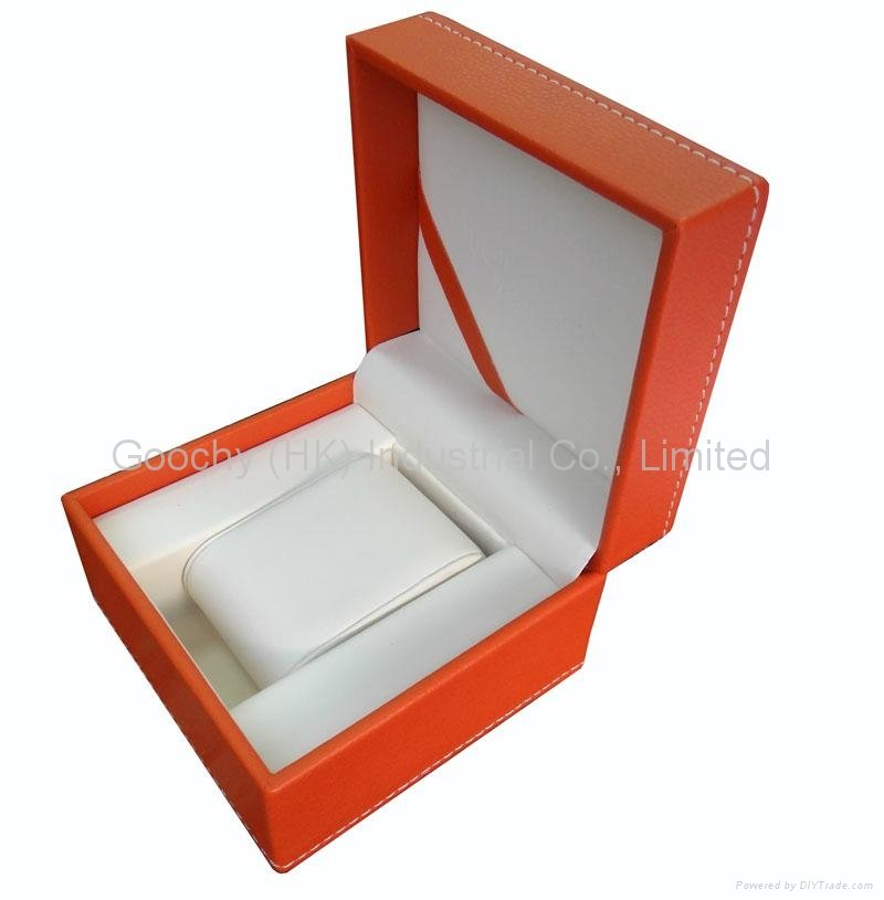 leather watch box single watch display box watch storage box gift box for watch  4
