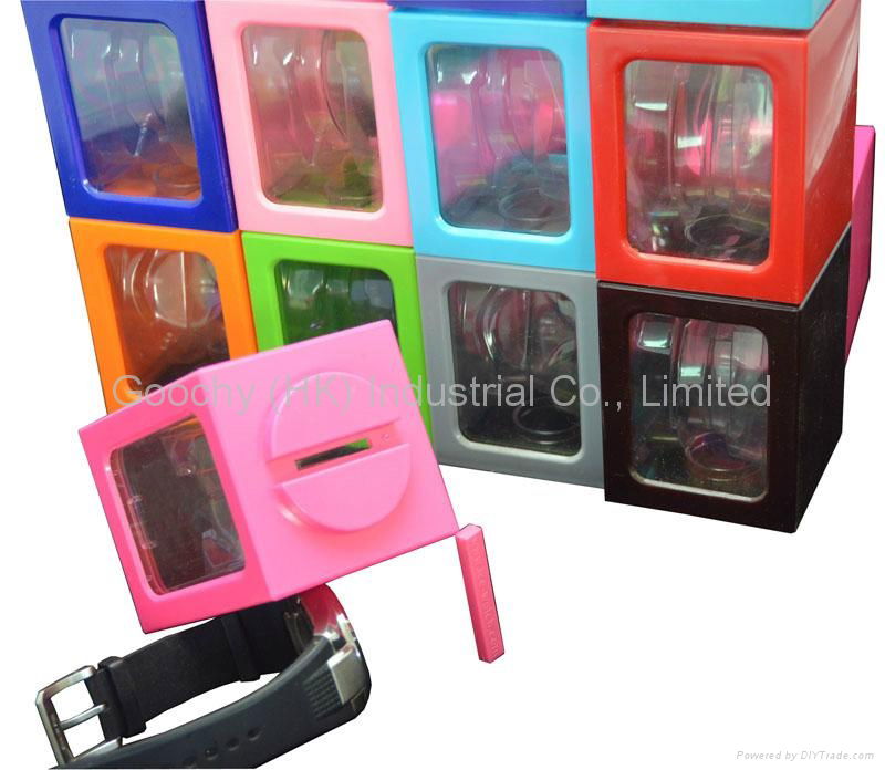 watch box special design watch dispaly box watch storage plastic box top grade 4