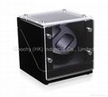 Modern Black Lacquered Wooden(MDF) Watch Winder Self-Winding Case Glossy Boxes