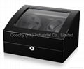 Automatic Watch Winder Case Storge Display Box for 4+6 Watches Black Piano Paint 2