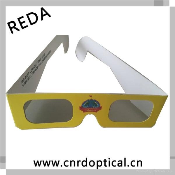 Real D glasses with circular polarized lenses
