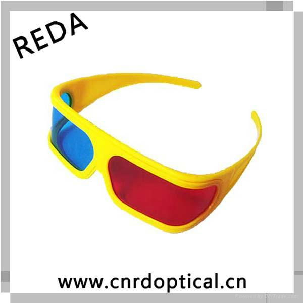 hot selling plastic red cyan 3d glasses  