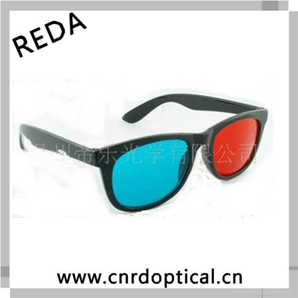 hot selling plastic red cyan 3d glasses   5