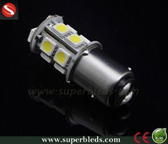 Factory supply directly 1156 socket 5050-3 chip 13SMD led car turn light 