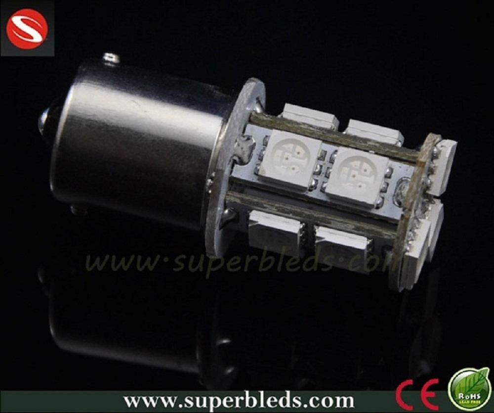 Factory supply directly 1156 socket 5050-3 chip 13SMD led car turn light  2