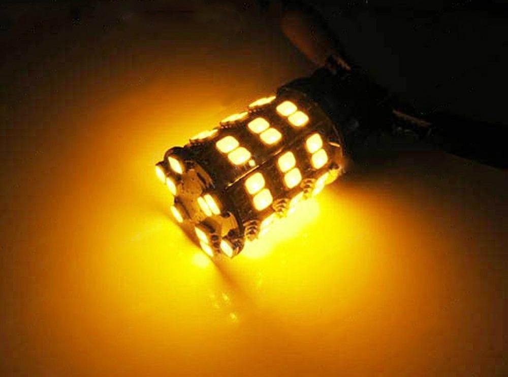 Hot sell universal 3157 60SMD dual color car led tail bulb 3