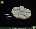 2013 Newest Supper Brightness AC/DC 8-30V 5050 12SMD Disc G4 LED 