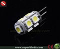 2013 Newest Supper Brightness AC/DC 8-30V 5050 12SMD Disc G4 LED  2