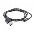 Fabric braided shield usb sync&charging cable for iphone 5/8pin 2
