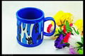 Soft pvc blue mug 2