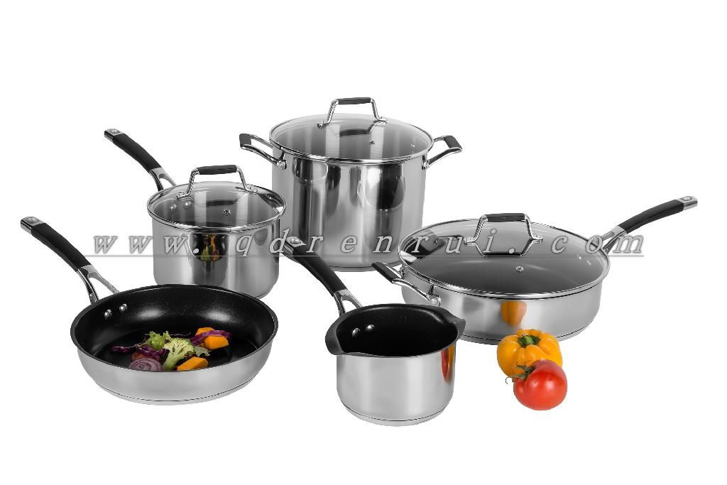 8pcsstainless steel cookware set