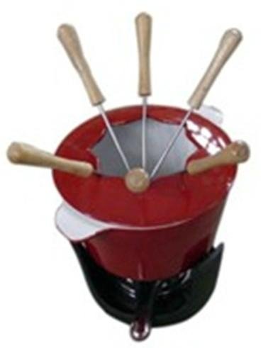 cast iron cookware - fondue set 
