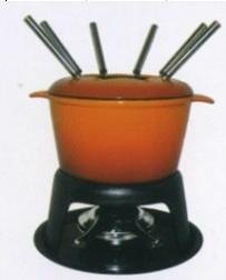 cast iron cookware - fondue set  2