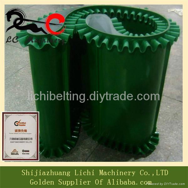 pvc belt/skirt sidewall conveyor belt