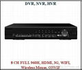 8 CH H.264 960H True 700TVL Real-Time DVR