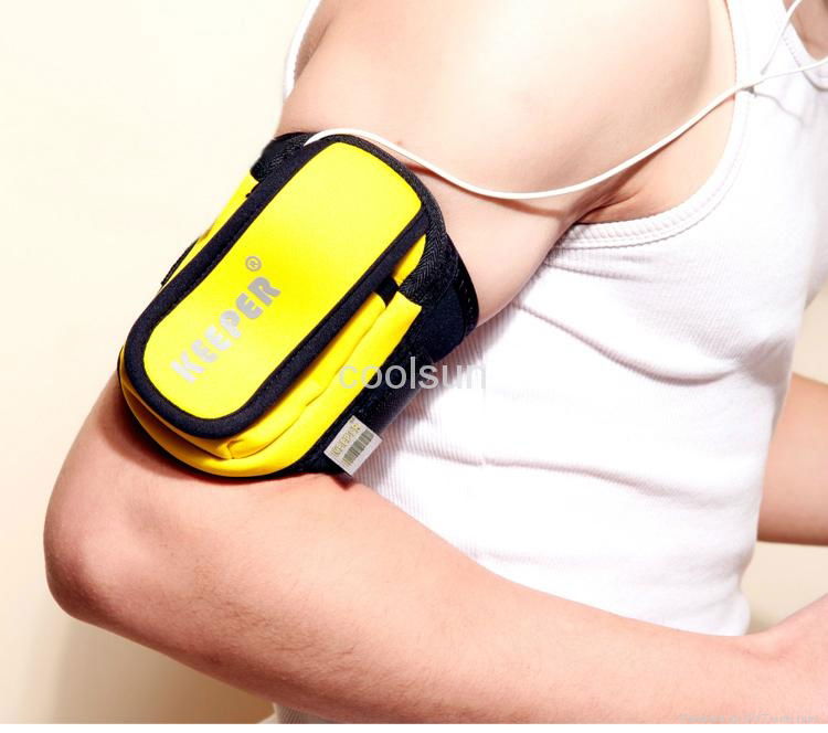 2014 New Arrival portable iphone damp proof diving material sport arm bag/case 