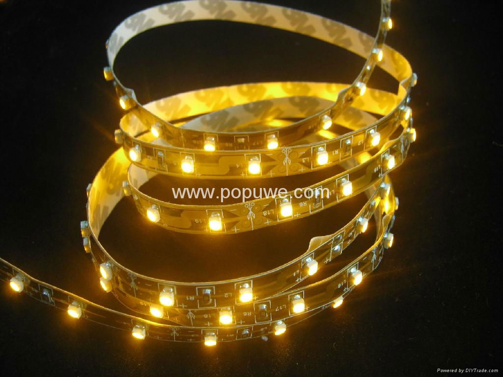 yellow Flexible LED Strip 60leds with 120°