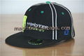 flat brim fitted  snapback cap