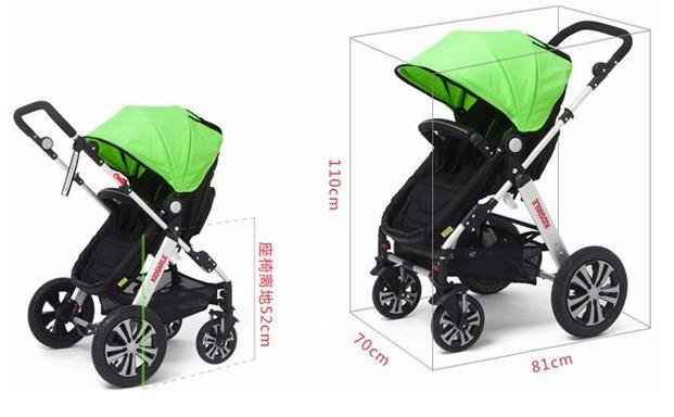 baby tricycle stroller Ride as City Bike and Turn to Baby Stroller 3