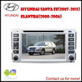 Hyundai santa fe 2010 6.2"car dvd bluetooth tv gps 3G Player (android optional)