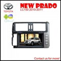 Toyota Prado LC 150 car dvd bluetooth tv gps 3G Player (android optional) 1