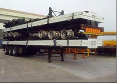 40ft tri axle flatbed semitrailer