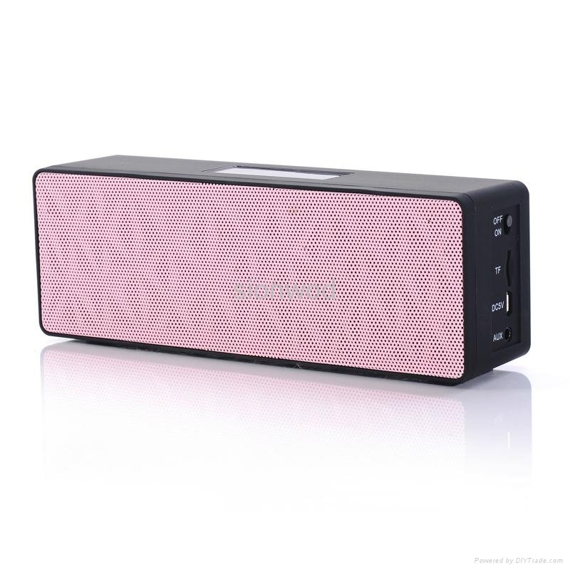 mini rectangle stereo sound bluetooth speaker with touch button/dual speakers
