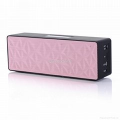 mini rectangle stereo sound bluetooth speaker with touch button/dual speakers