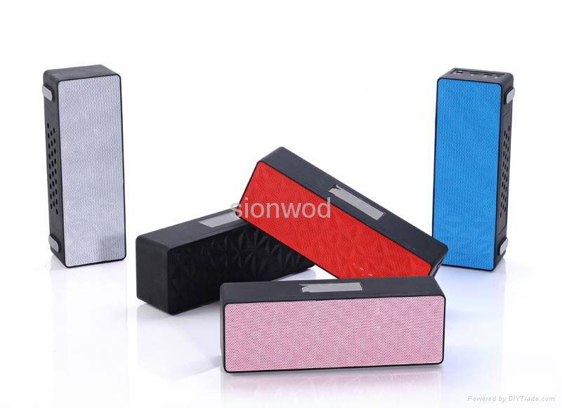 mini rectangle stereo sound bluetooth speaker with touch button/dual speakers 2