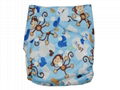 Breathable Baby Diapers Washable Printed Cloth Diapers Nappies 5