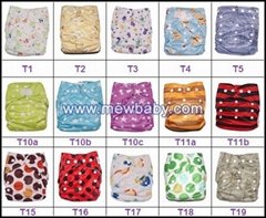 Breathable Baby Diapers Washable Printed Cloth Diapers Nappies