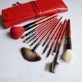 Professional fashion red section cosmetic brush brush set 1