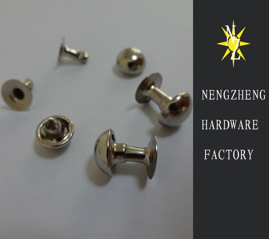 Iron mushroom rivet for garments,bags and shoes accessories